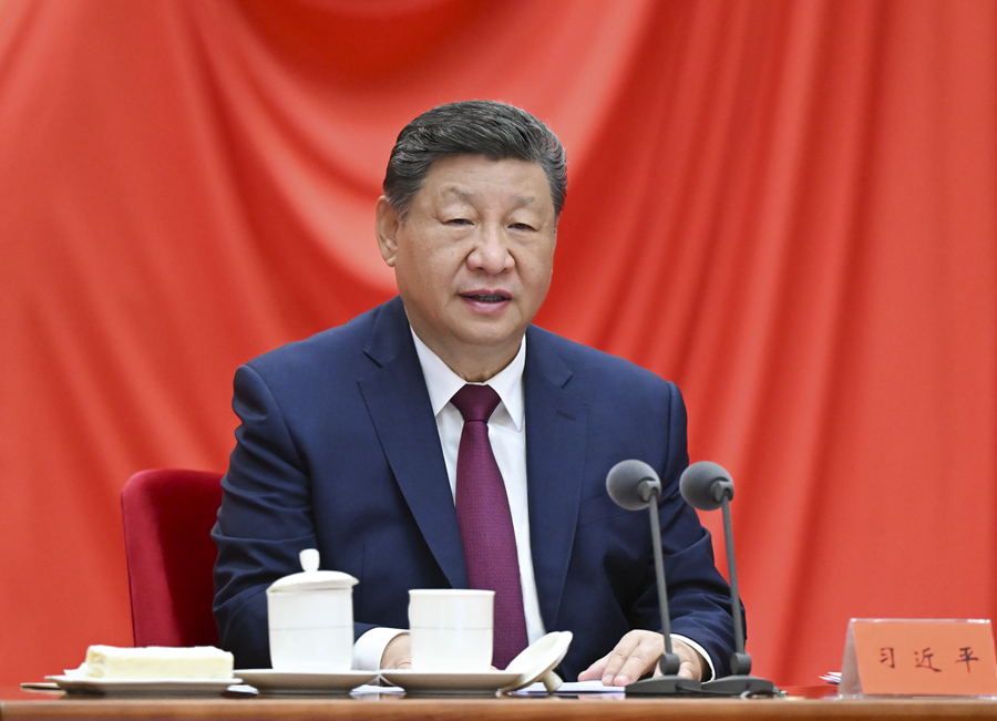 2026年1月12日，中共中央總書(shū)記、國(guó)家主席、中央軍委主席習(xí)近平在中國(guó)共產(chǎn)黨第二十屆中央紀(jì)律檢查委員會(huì)第五次全體會(huì)議上發(fā)表重要講話。新華社記者謝環(huán)馳攝